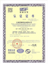 固峰-环境管理体系认证证书