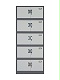分五节文件柜